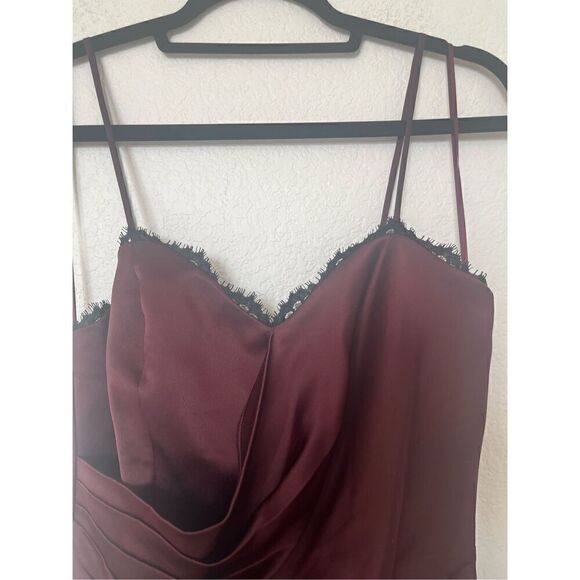 Parker Maroon Cocktail MIni Dress NEW - Picture 5 of 9